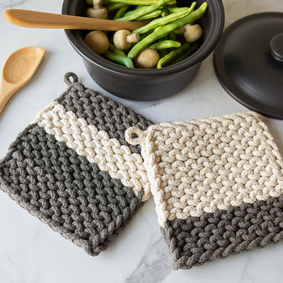 Set of 2 Woven Potholders