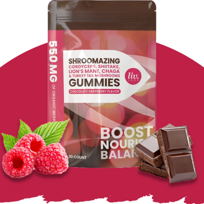 Shroomazing! Cordyceps, Shiitake, Lion’s Mane, Chaga & Turkey Tail mushroom gummies - 550mg of organic mushrooms
