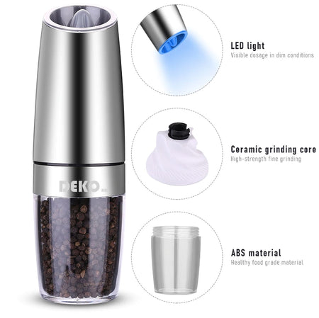 Gravity Induction Electric Pepper Mill